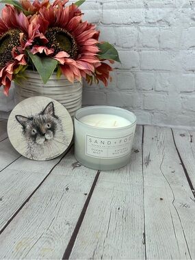 NWT SAND + FOG Ocean Mist 2-Wick Candle coastal décor scented cat mom